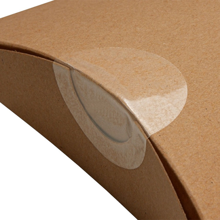 Sluitstickers 20mm - Permanent - Transparant - Geperforeerd